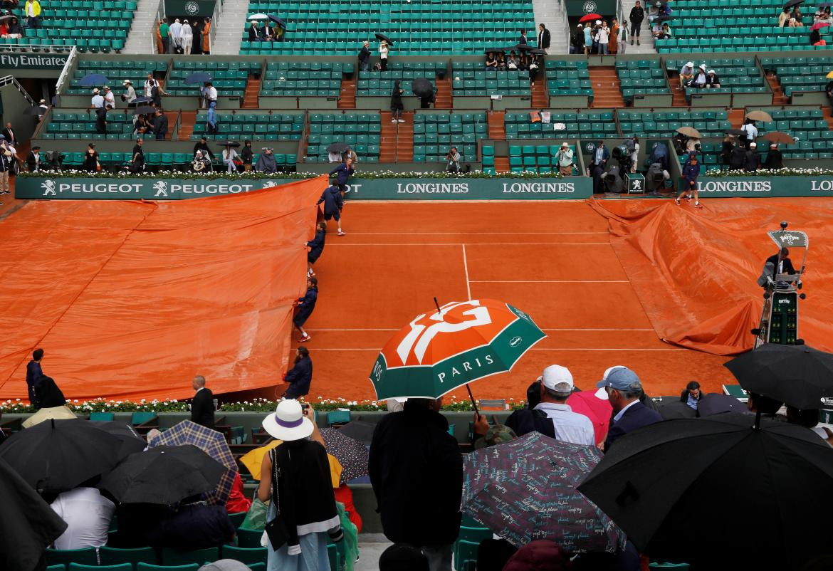 Lluvias en Roland Garros, tenis, Reuters