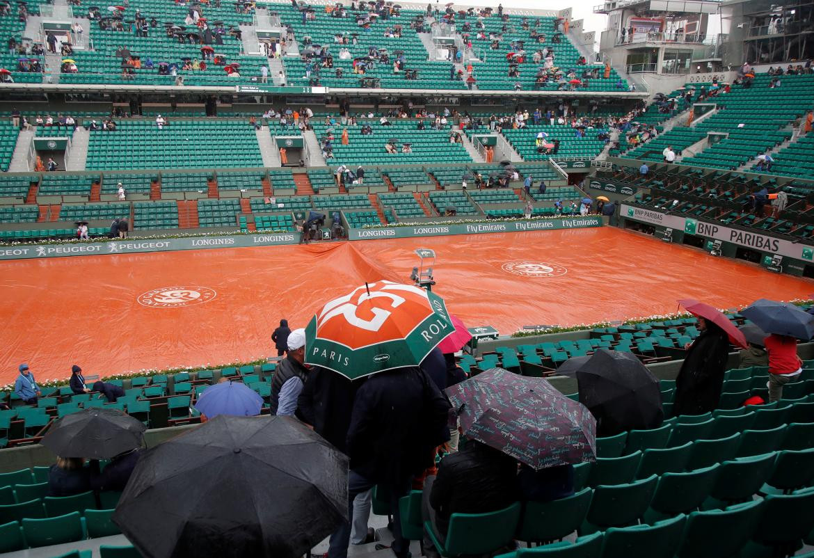 Lluvias en Roland Garros, tenis, Reuters