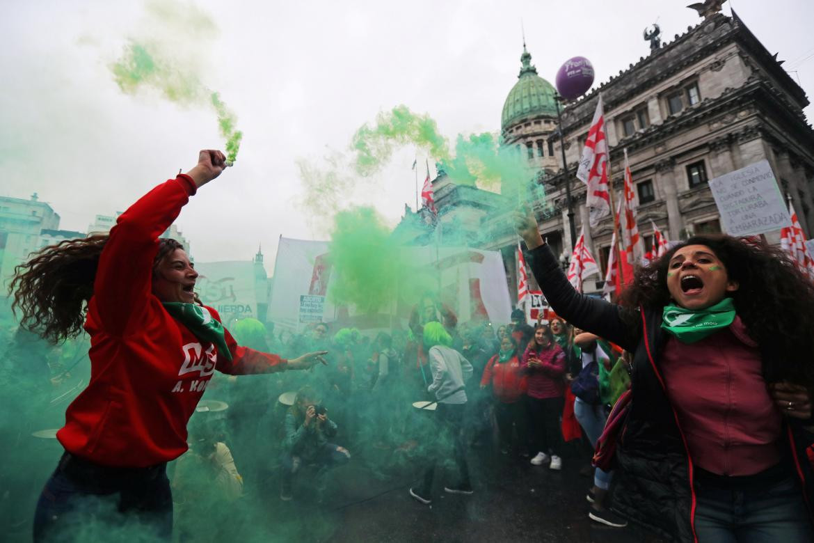 Aborto Legal, marcha a favor frente al Congreso, Reuters