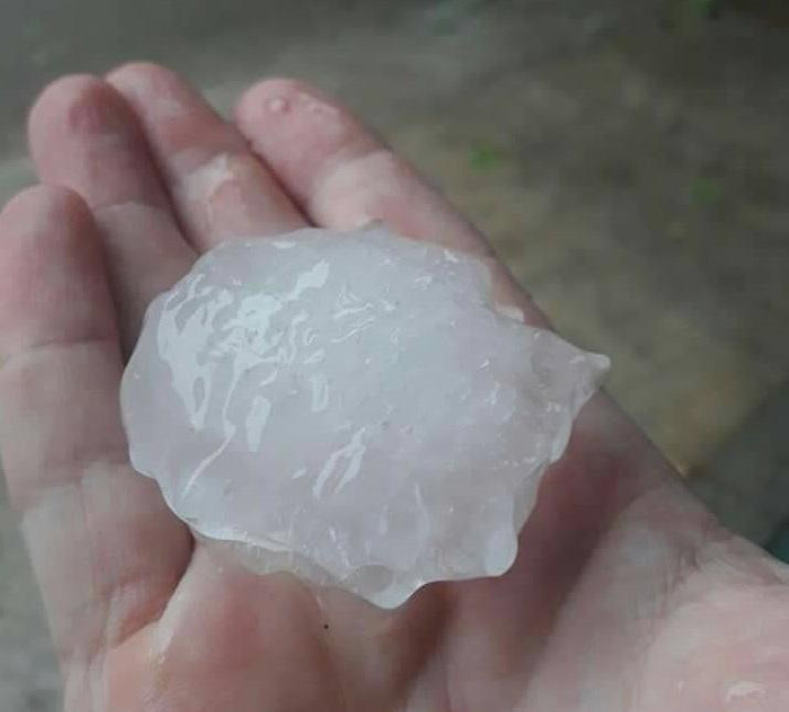 Temporal - caída de granizo