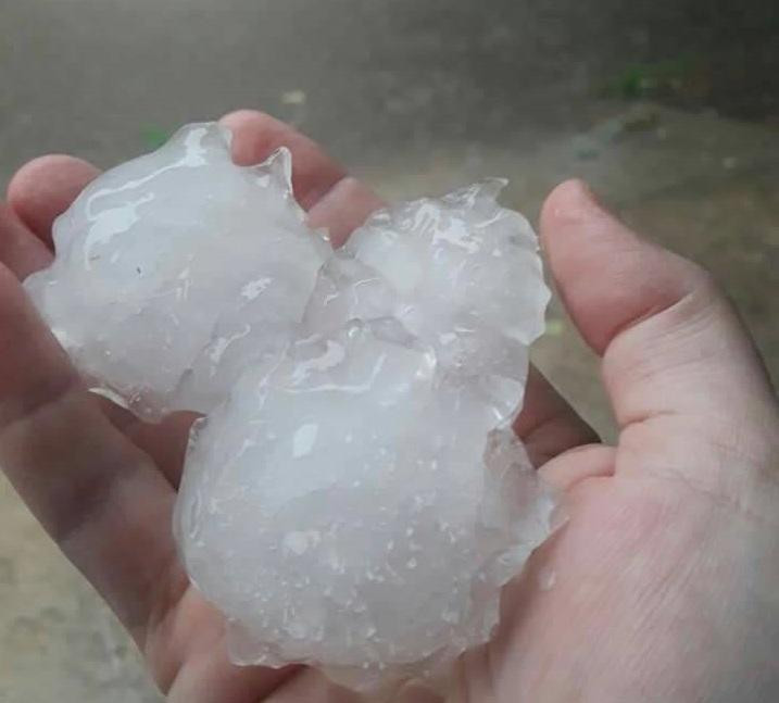 Temporal - caída de granizo