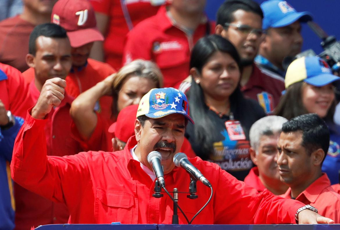 Nicolás Maduro en acto en Venezuela (Reuters)