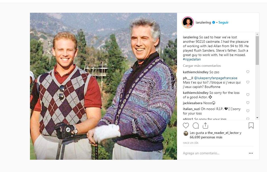 Mensajes en Instagram por muertes en Beverly Hills 90210