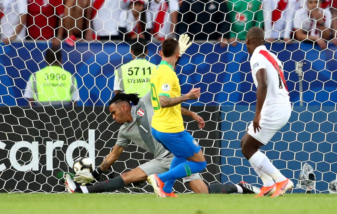 Gol de Everton, Brasil vs Perú - Copa América Reuters