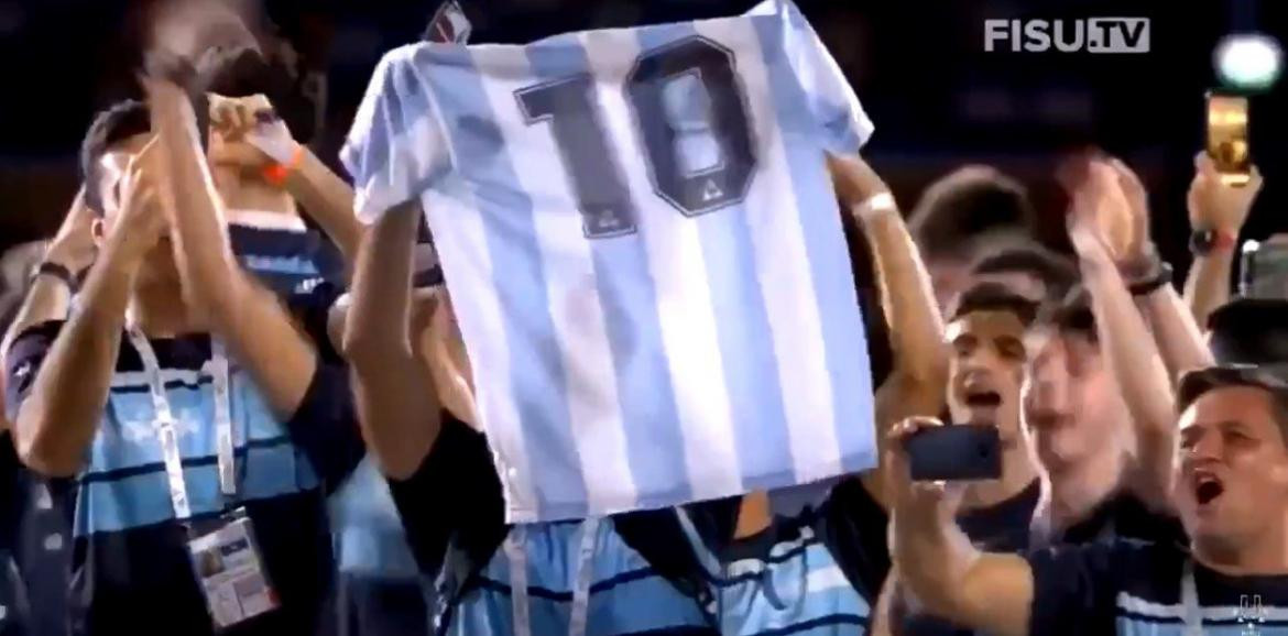 Ovación a Maradona - Napoli