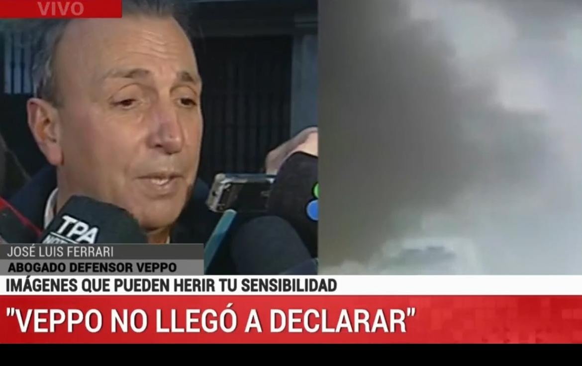 José Luis Ferrari, abogado defensor Eugenio Veppo, Canal 26