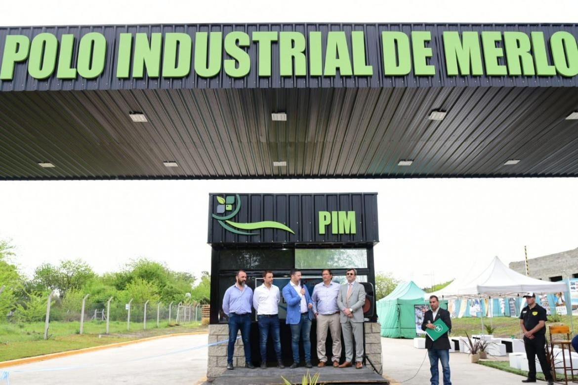 Inauguración del Polo industrial de Merlo