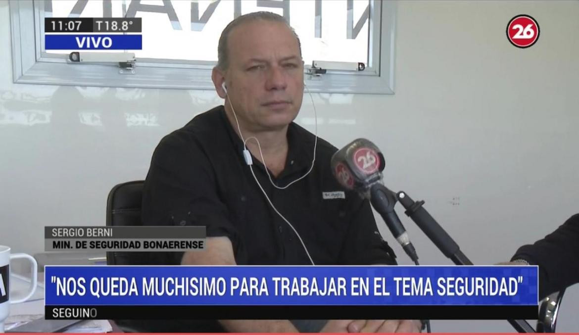 Sergio Berni en Canal 26