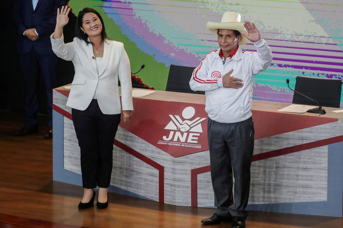 Elecciones en Perú, Keiko Fujimori y Pedro Castillo, Foto: Reuters