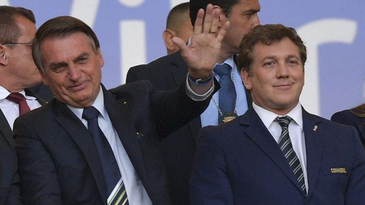 Jair Bolsonaro en la Copa América