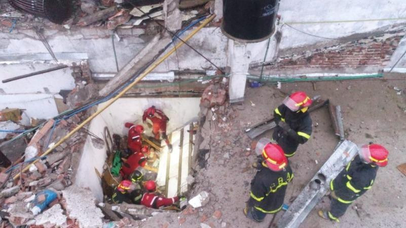 Explosión en una fábrica textil en Mar del Plata.