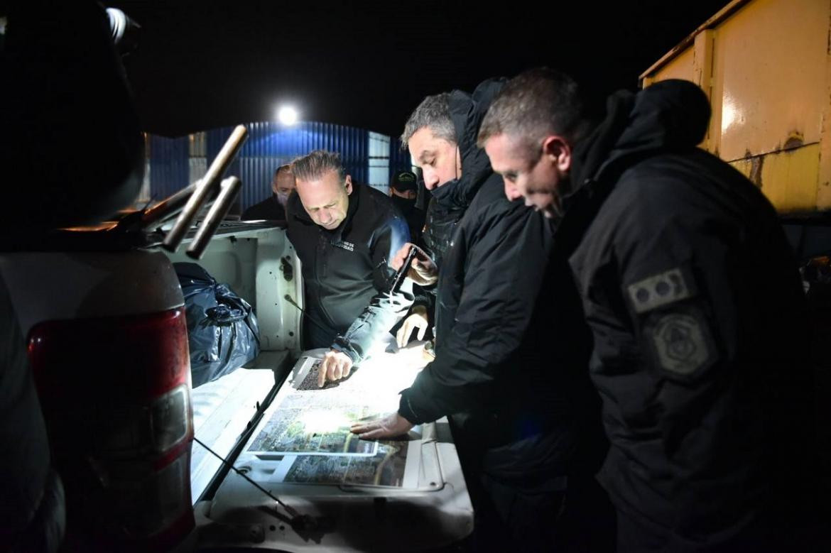 Allanamiento contra el narcotráfico en Rosario.