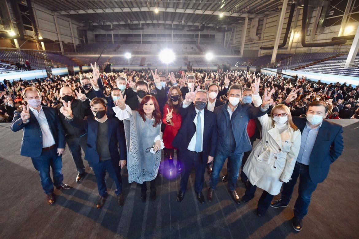 Cristina Kirchner en cierre de campaña del Frente de Todos	
