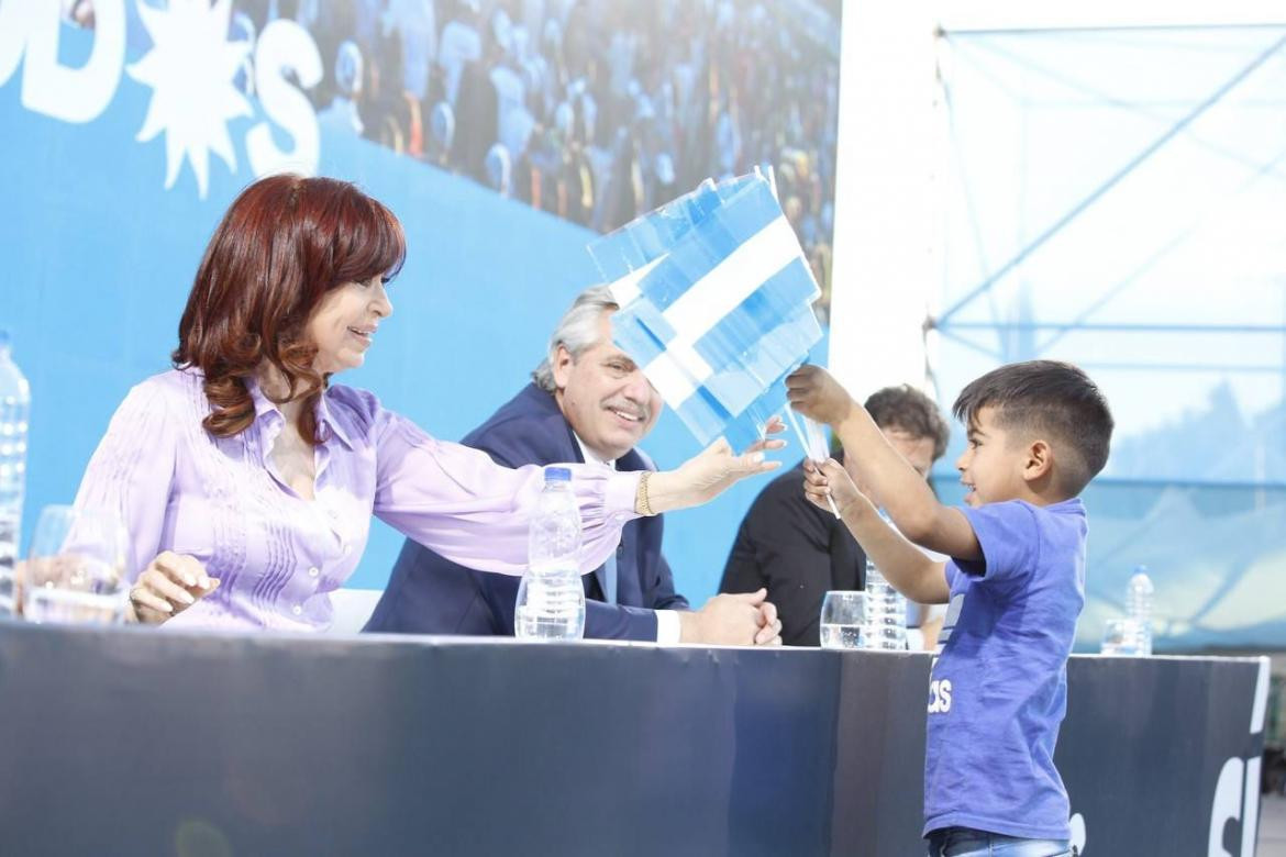 Cristina Kirchner en cierre de campaña del Frente de Todos	