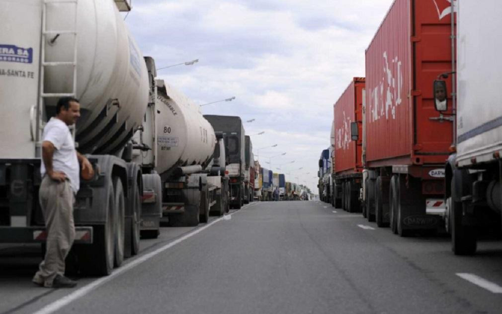Transporte, camiones, protesta, NA