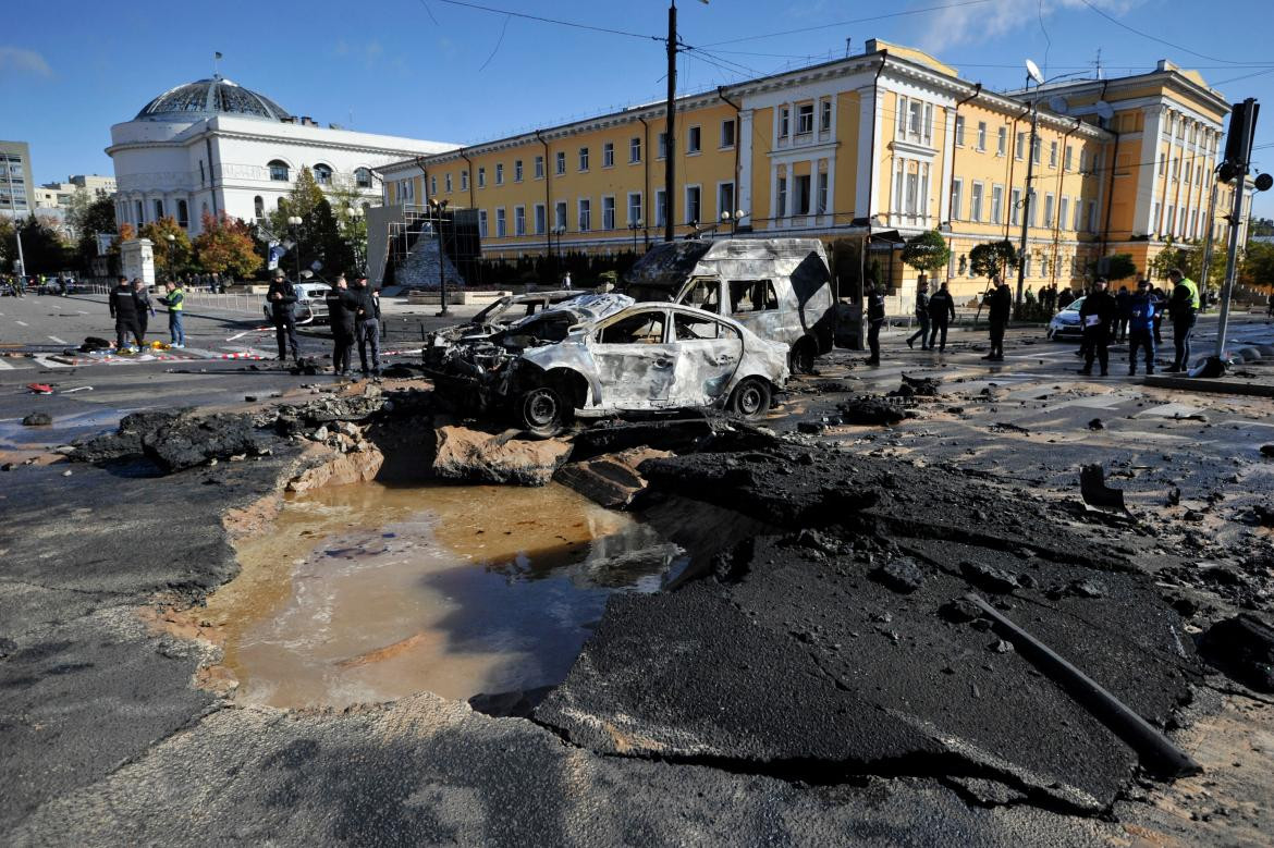 Ataque a Kiev. Foto: Télam.