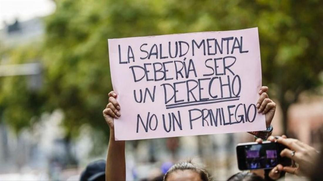 Reclamo por cumplimiento de ley de Salud mental. Foto: UnCuyo.