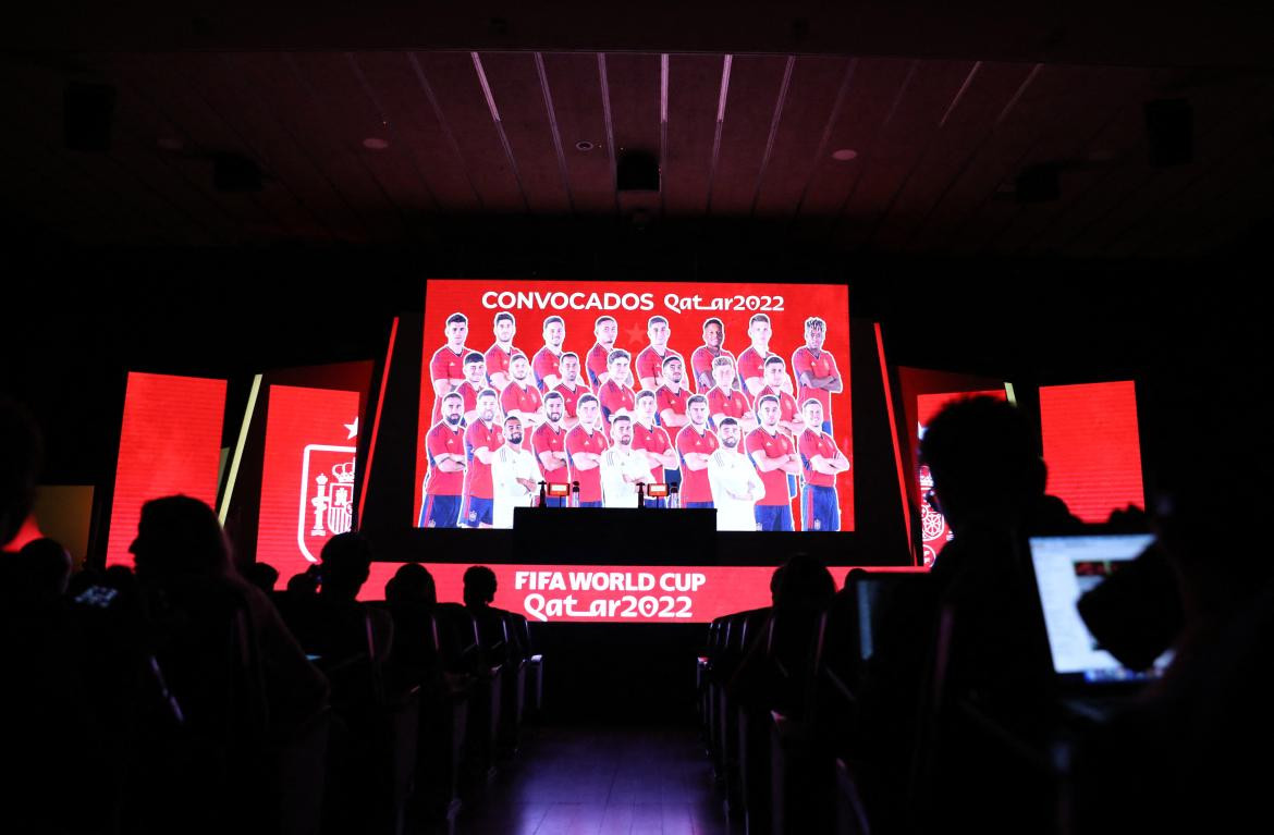 Lista de España para el Mundial de Qatar. Foto: REUTERS.