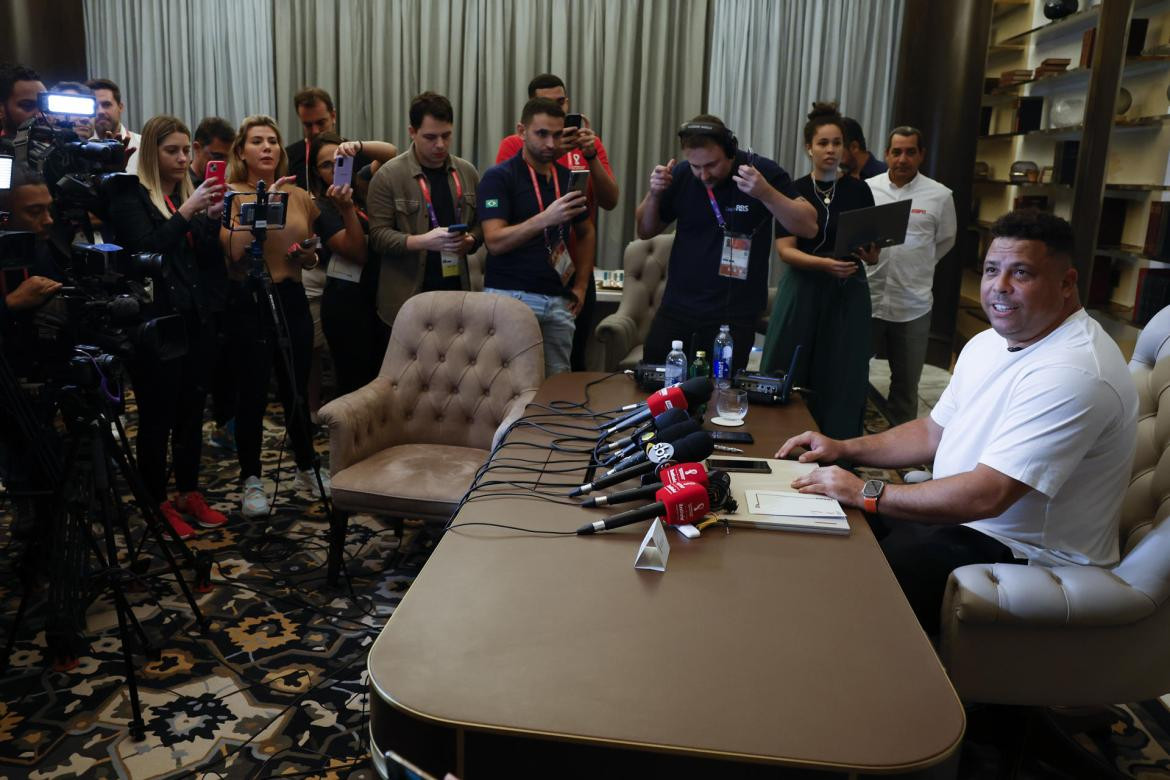 Ronaldo Názario; conferencia de prensa. Foto: EFE.