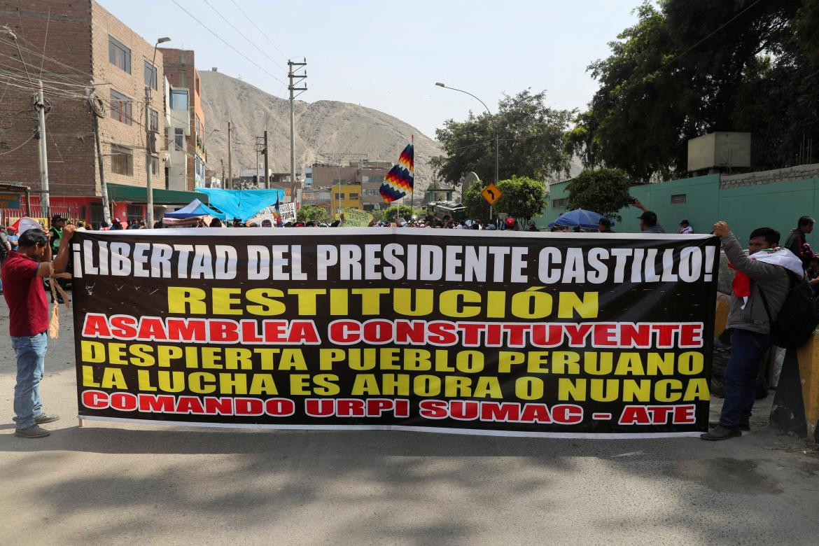 Protestas en Perú piden la liberación de Castillo_Reuters