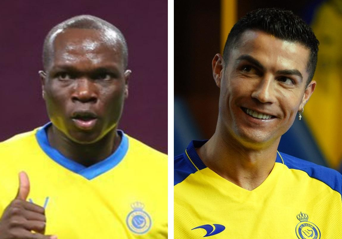 Vincent Aboubakar y Cristiano Ronaldo; Al-Nassr. Foto: Twitter @AlNassrFC.