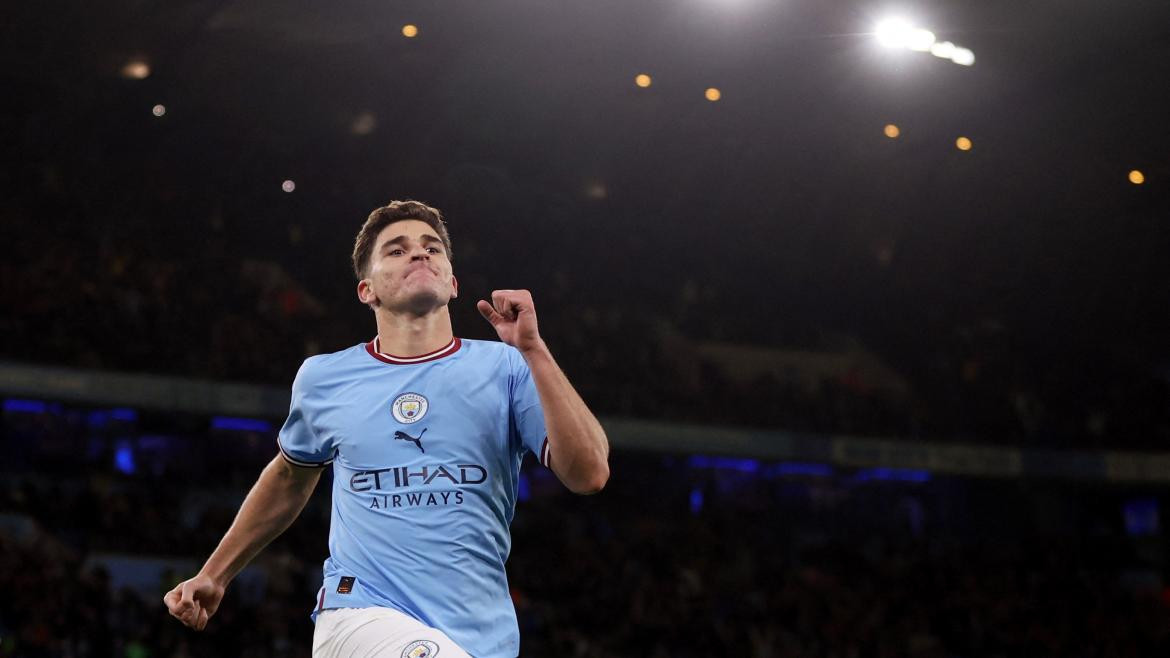 Julián Álvarez, Manchester City, Premier League. Foto: REUTERS