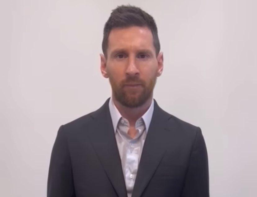 Pedido de disculpas de Lionel Messi tras la sancion del PSG. Foto: Captura de video.