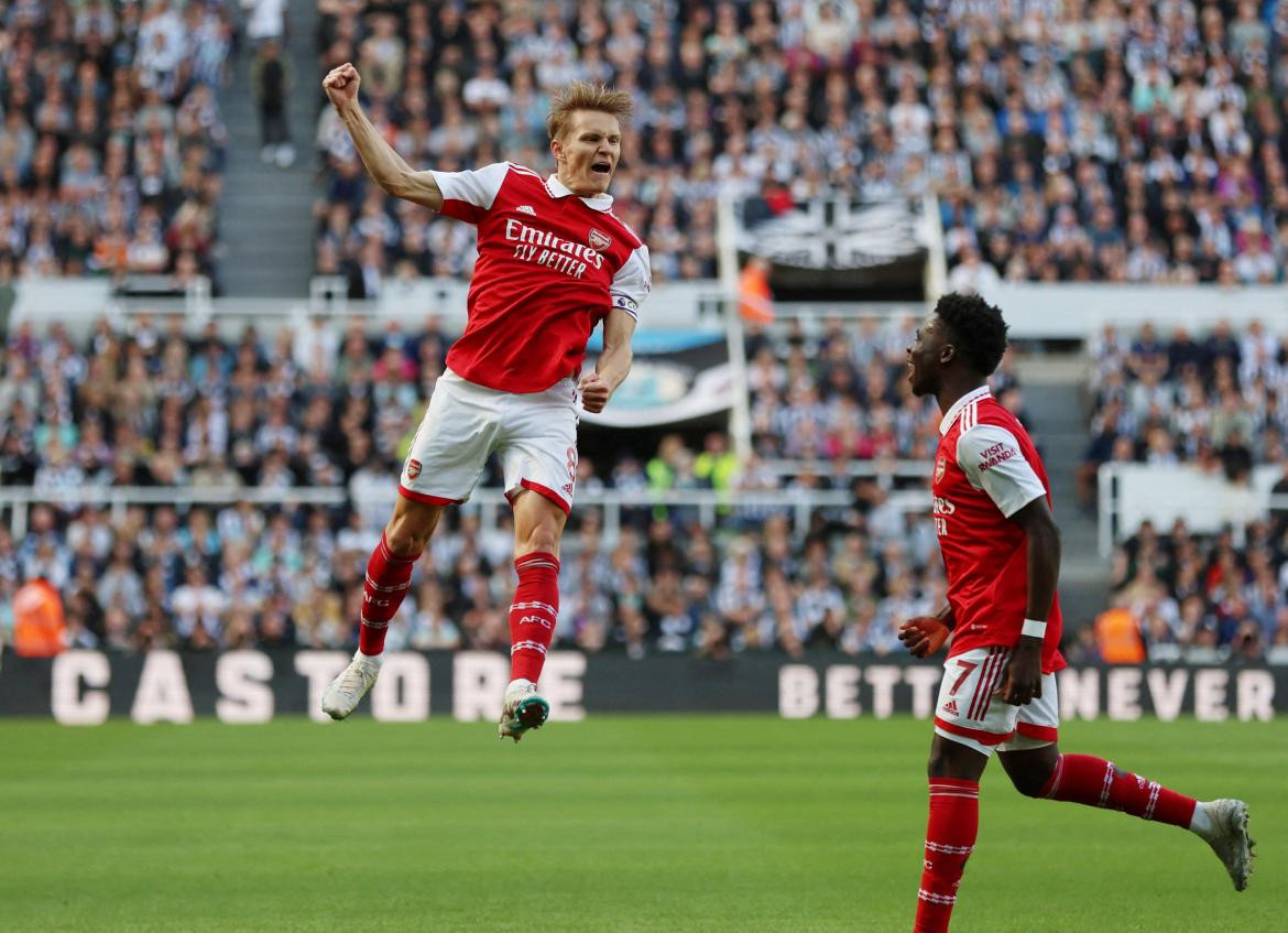 Martin Odegaard; Newcastle United vs. Arsenal. Foto: Reuters.