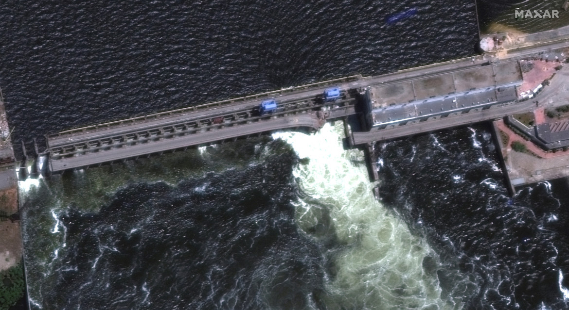 Represa de Jersón. Foto: Reuters.