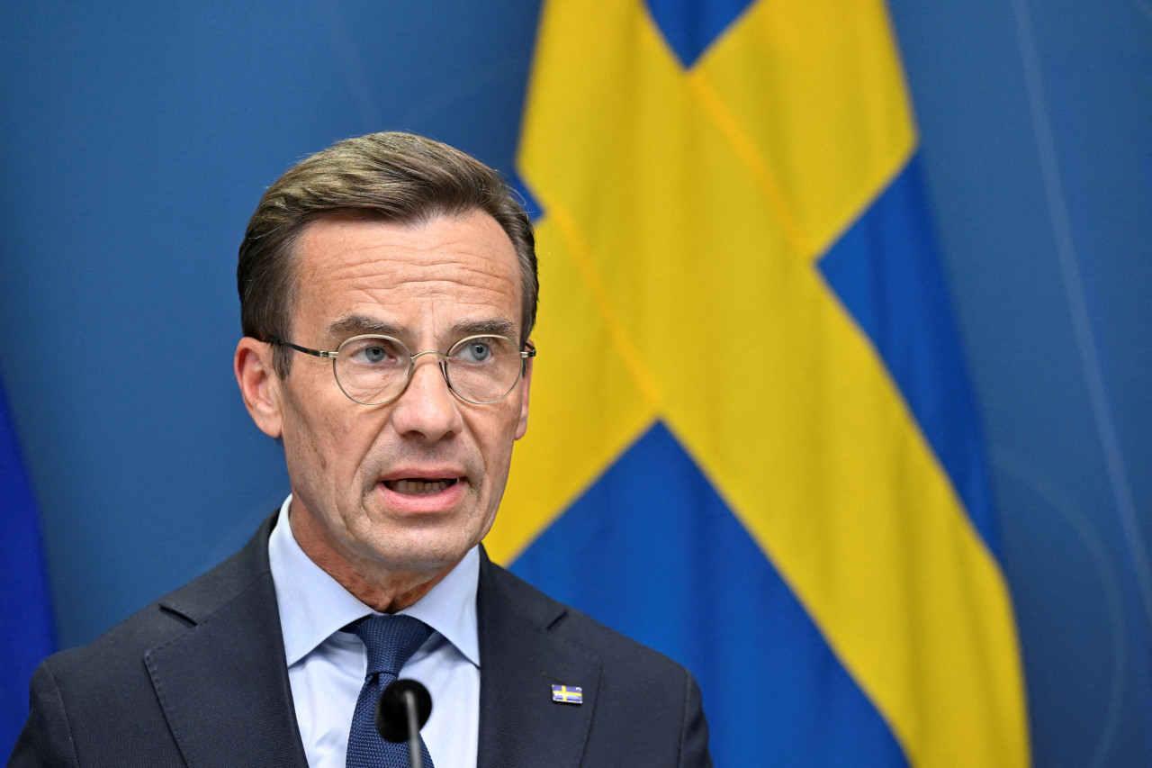 Ulf Kristersson, primer ministro de Suecia. Foto: Reuters.