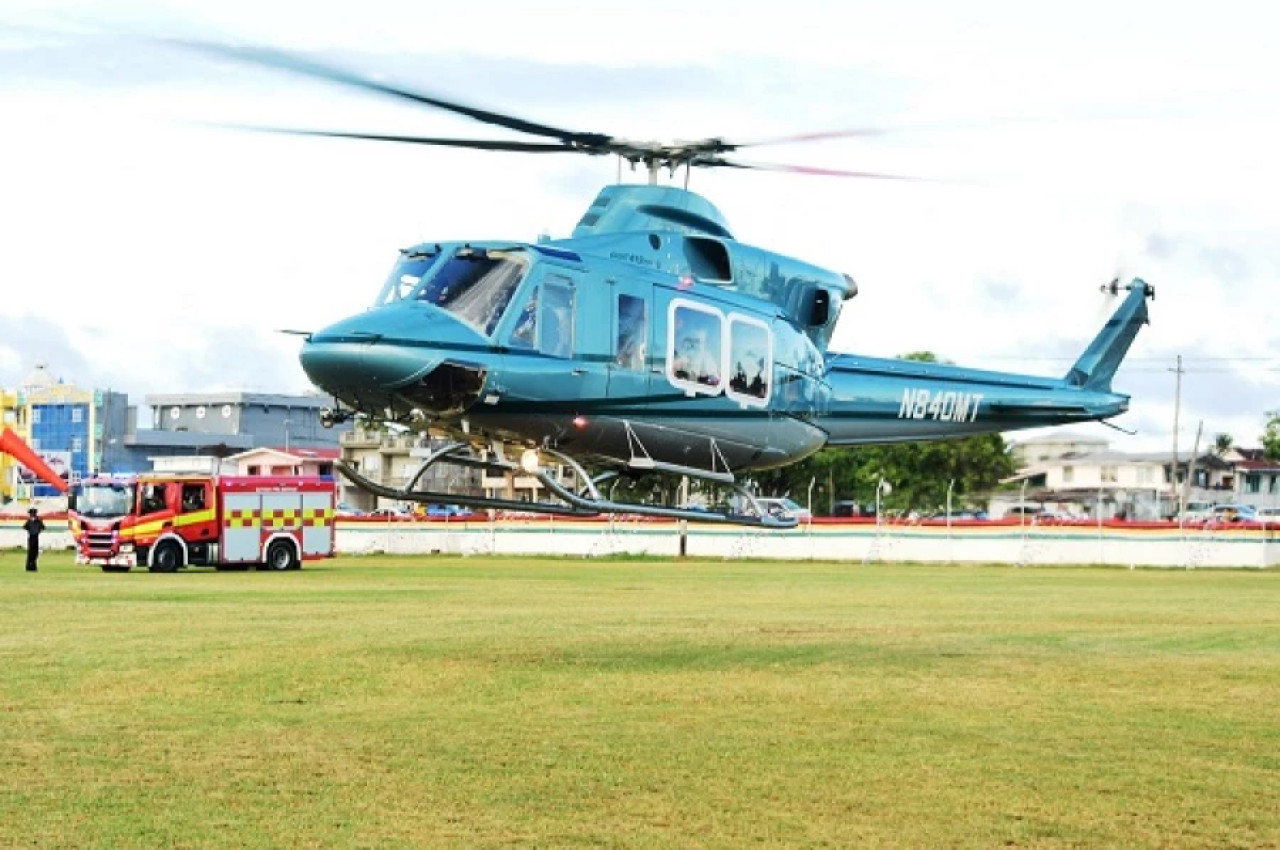 Helicóptero de la Fuerza de Defensa de Guyana.