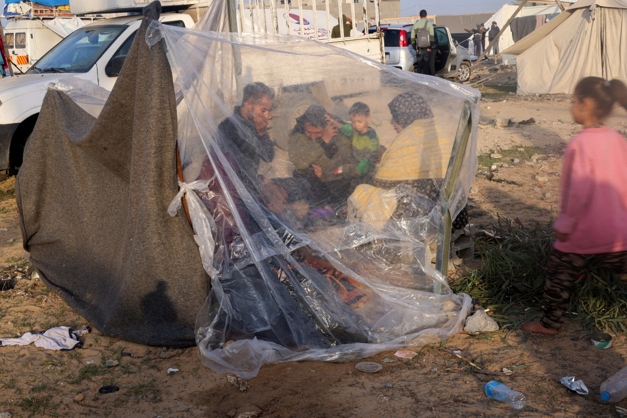 Desplazados de Gaza. Foto: Reuters.