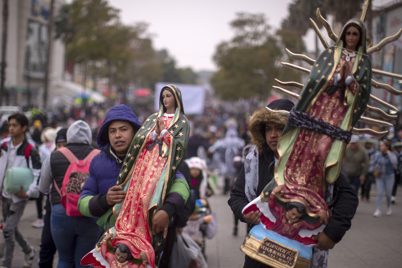 Peregrinación por la Virgen de Guadalupe en México. Foto: EFE.