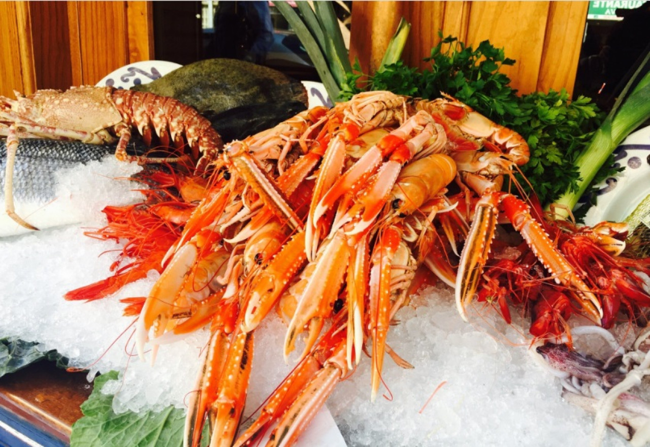 Los mariscos del restaurante Salamanca, de España. Foto: Gentileza Restaurante Salamanca.