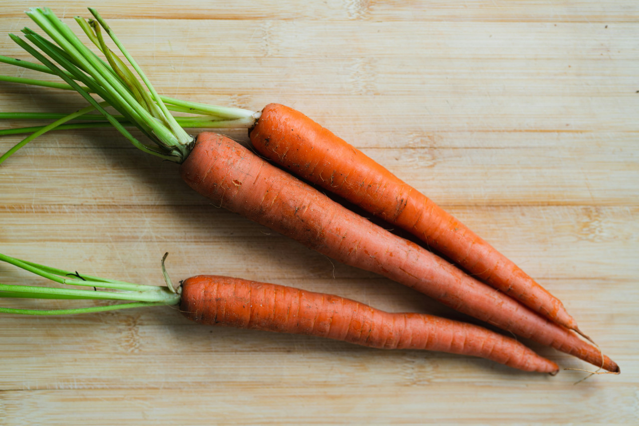 La vitamina A se encuentra en las zanahorias. Fuente: Unsplash