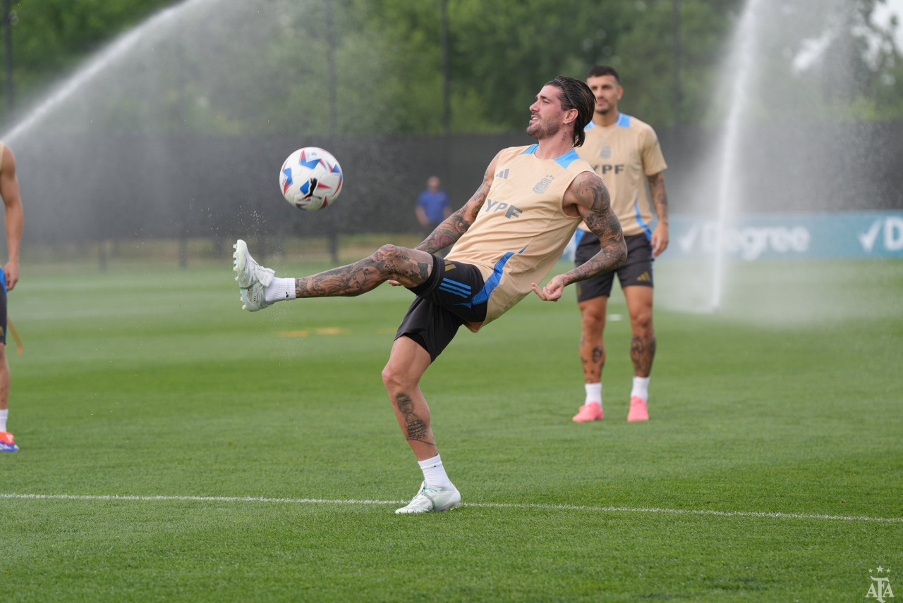 Argentina se entrena pensando en Chile; Copa América 2024. Foto: X @Argentina