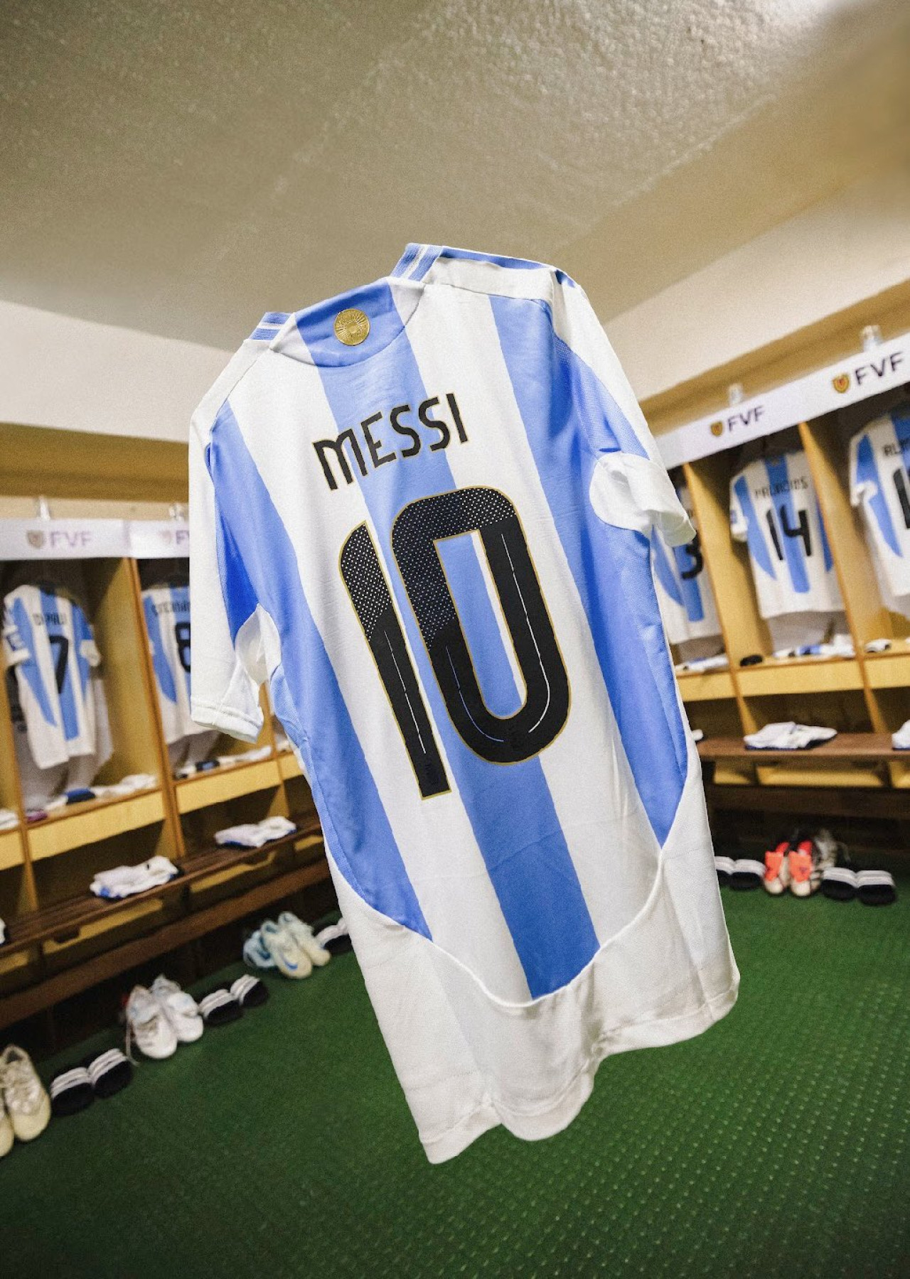 Todo listo para Argentina vs Venezuela. Foto: X @Argentina
