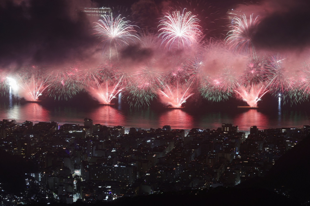 Celebración de Año Nuevo en Río de Janeiro. Foto: Reuters