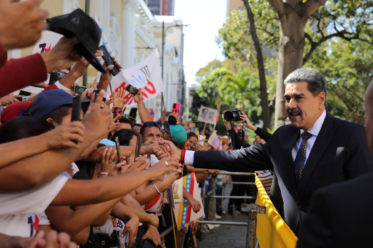 Nicolás Maduro en el acto de asunción como presidente de Venezuela. Foto: Reuters.