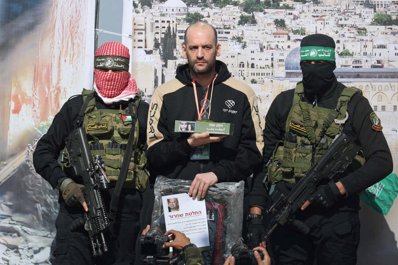 Nueva liberación de rehenes israelíes en Gaza. Foto: REUTERS.