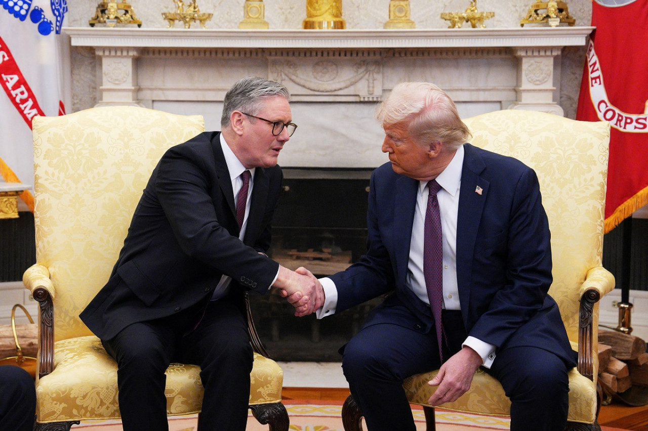 Keir Starmer y Donald Trump. Foto: Reuters (Brian Snyder)