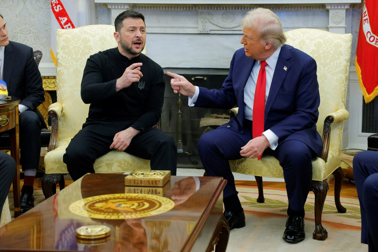 Donald Trump se reunió con Volodimir Zelenski. Foto: Reuters/Brian Snyder