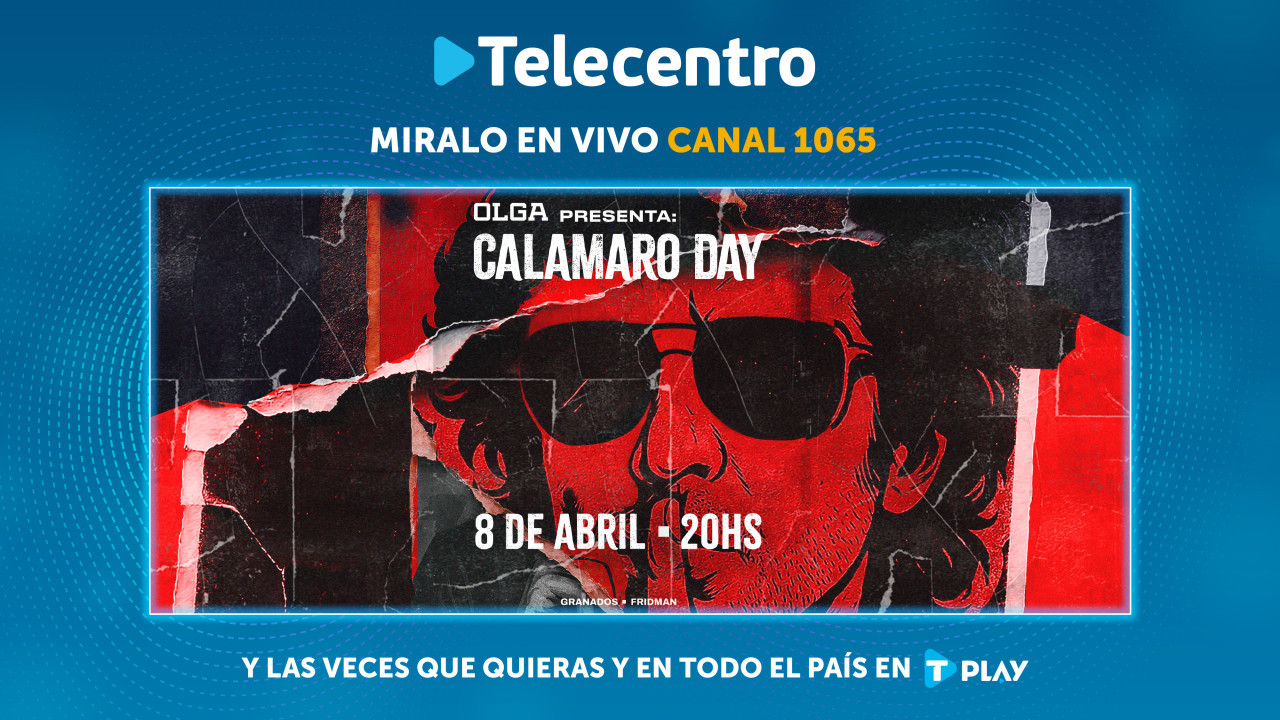 Telecentro transmitirá en vivo el Calamaro Day de Olga.