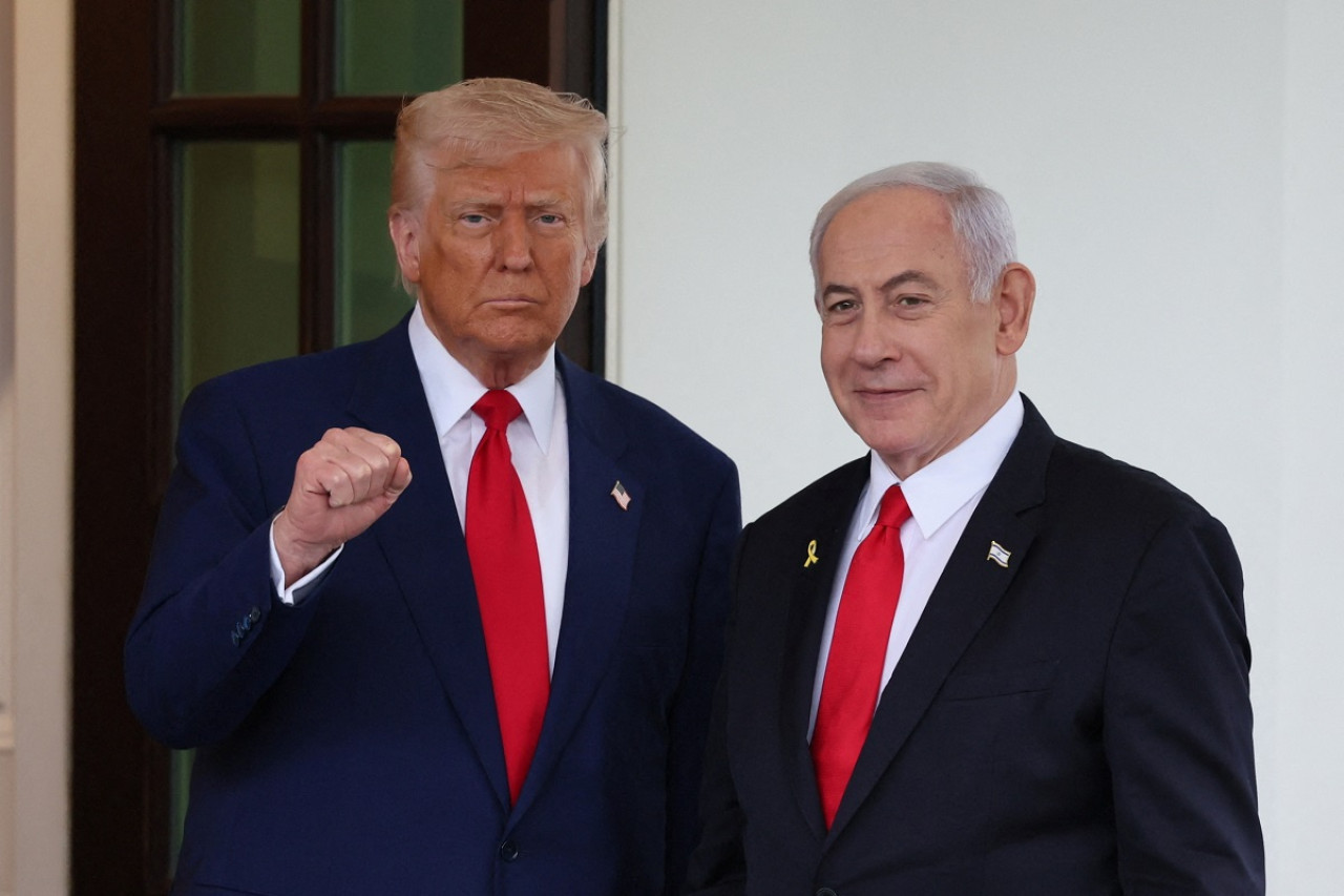 Donald Trump y Benjamín Netanyahu. Foto: Reuters (Leah Millis)
