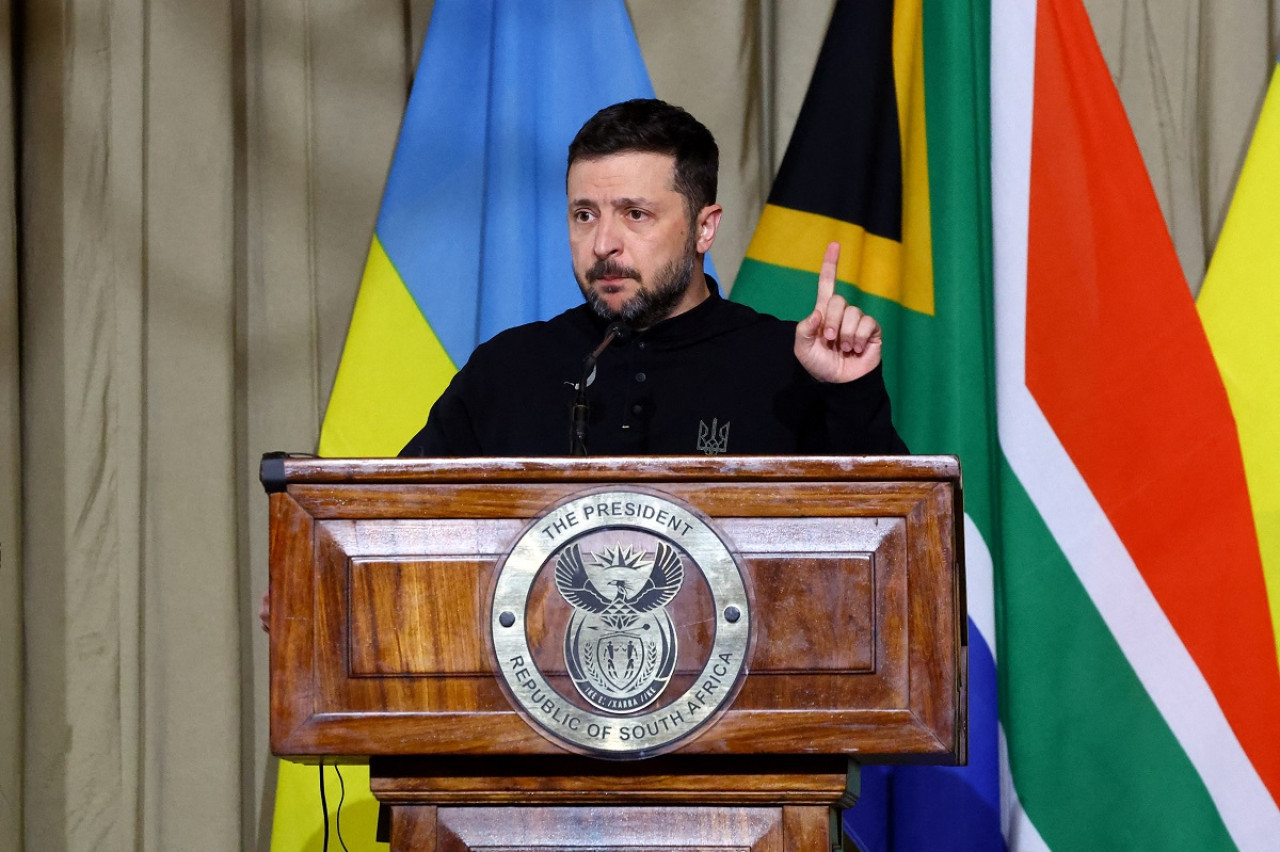 Volodímir Zelenski, presidente de Ucrania. Foto: Reuters (Siphiwe Sibeko)