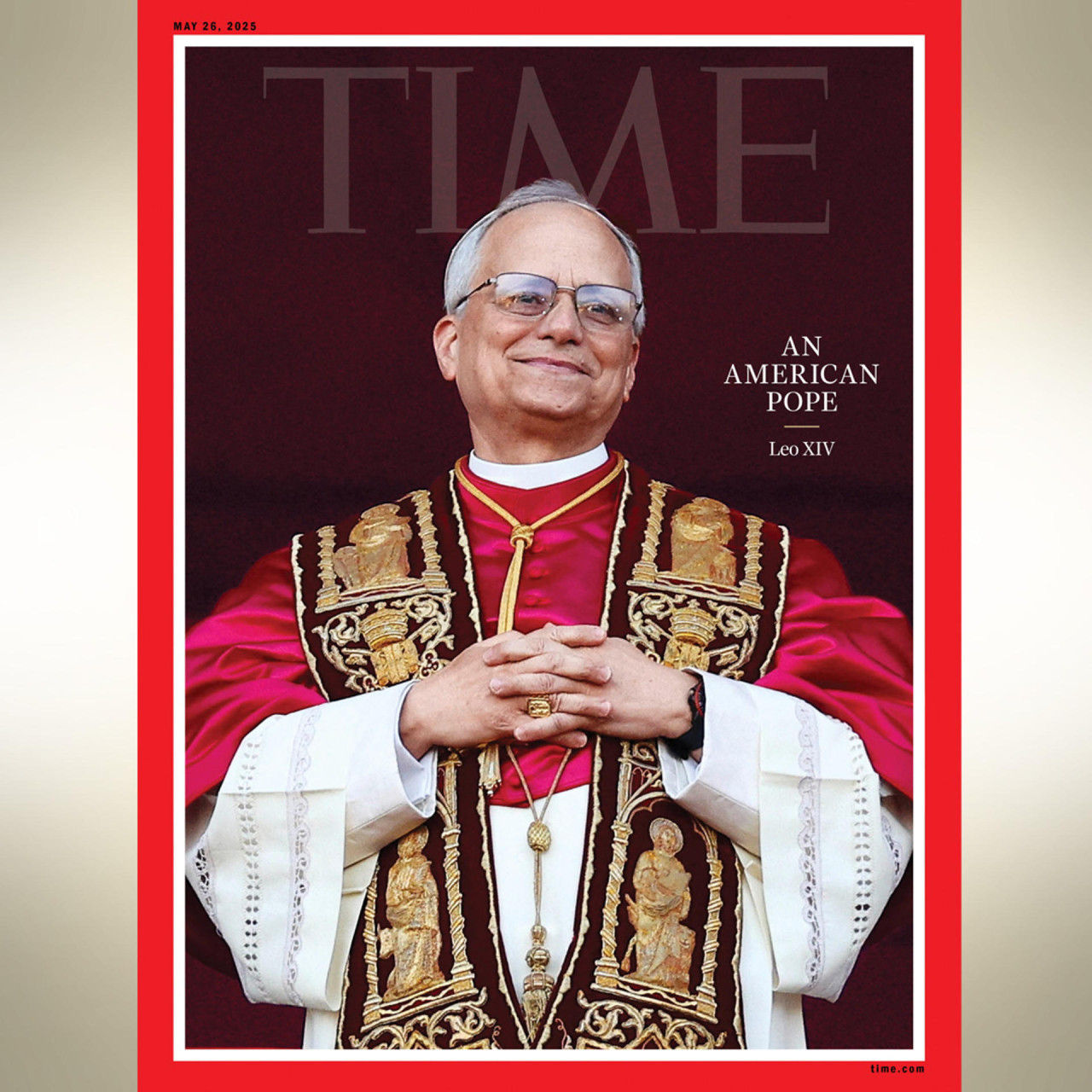 El papa León XIV, tapa de la revista TIME. Foto: TIME