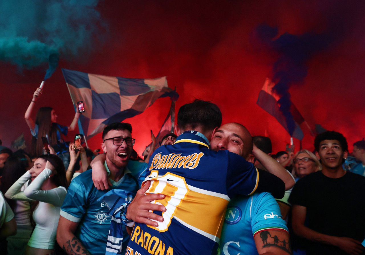 Napoli campeón de la Serie A. Foto: Reuters/Yara Nardi