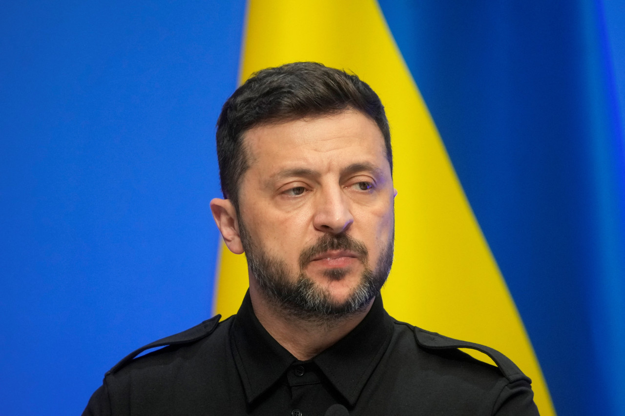 Volodímir Zelenski, presidente de Ucrania. Foto: Reuters/Ints Kalnins