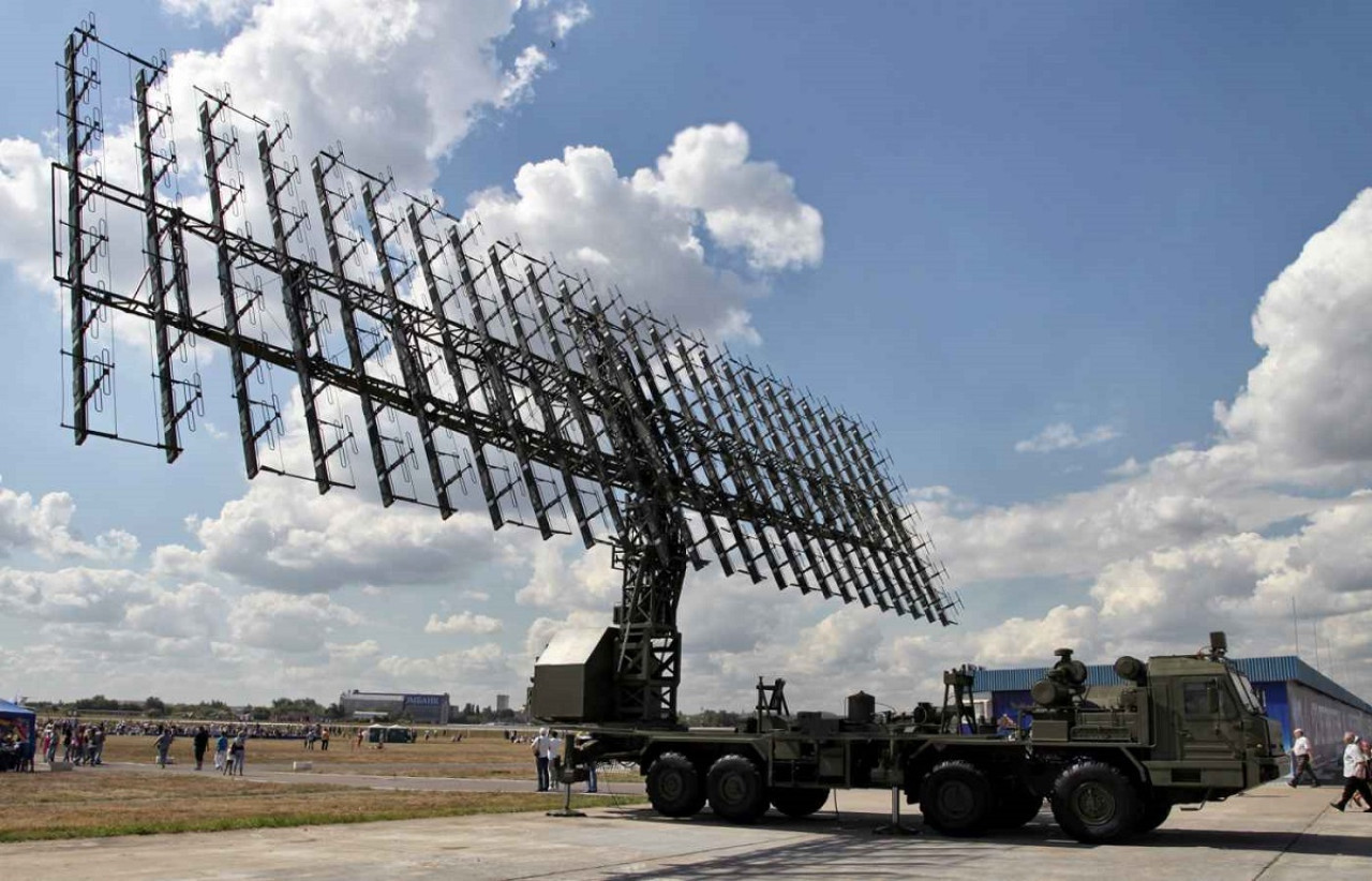 El sistema antiaéreo ruso Nebo-M. Foto: X @ultrarrow